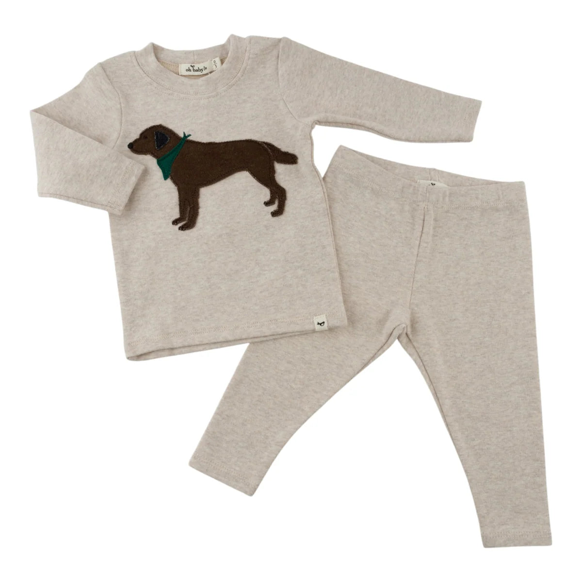 Chocolate Lab Two Piece Set
