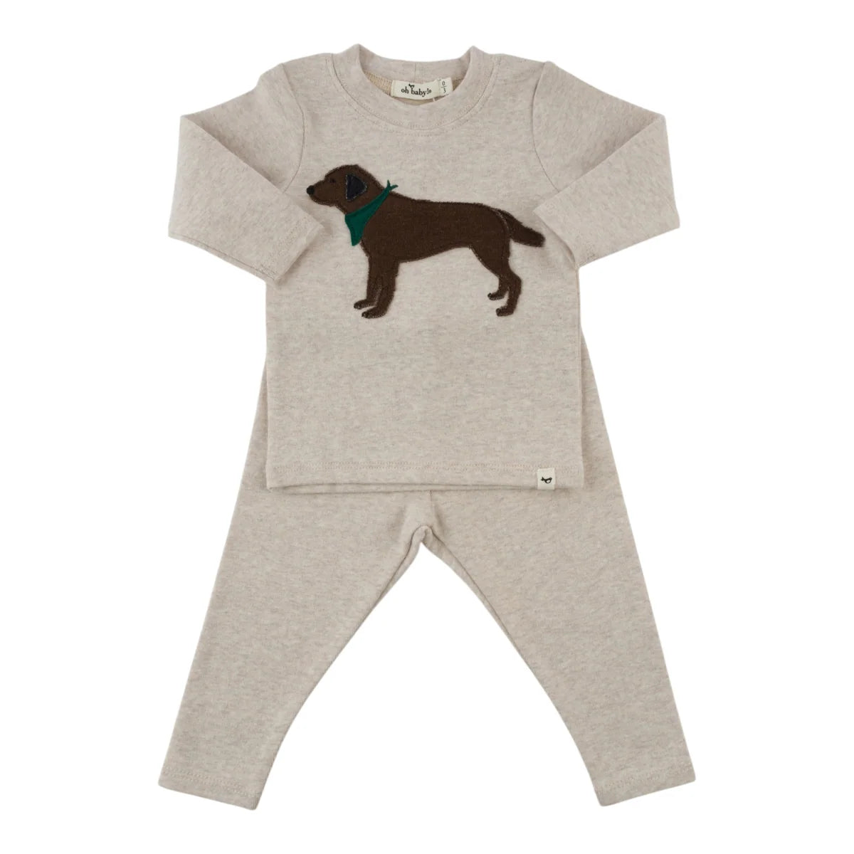 Chocolate Lab Two Piece Set