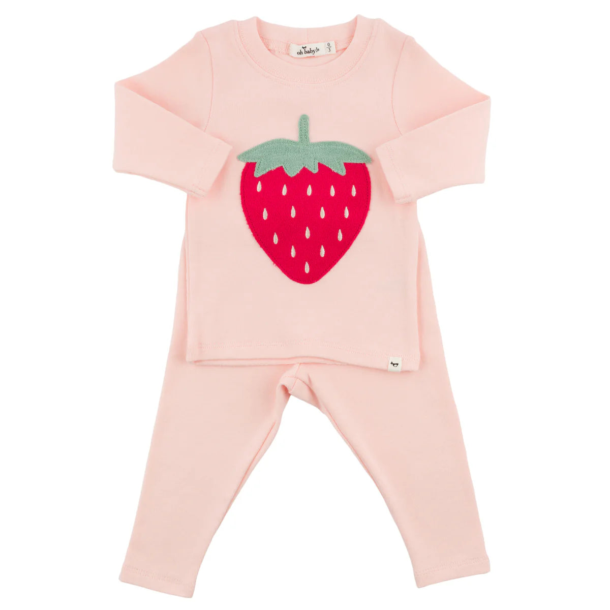 Strawberry Berry Applique Two Piece Set
