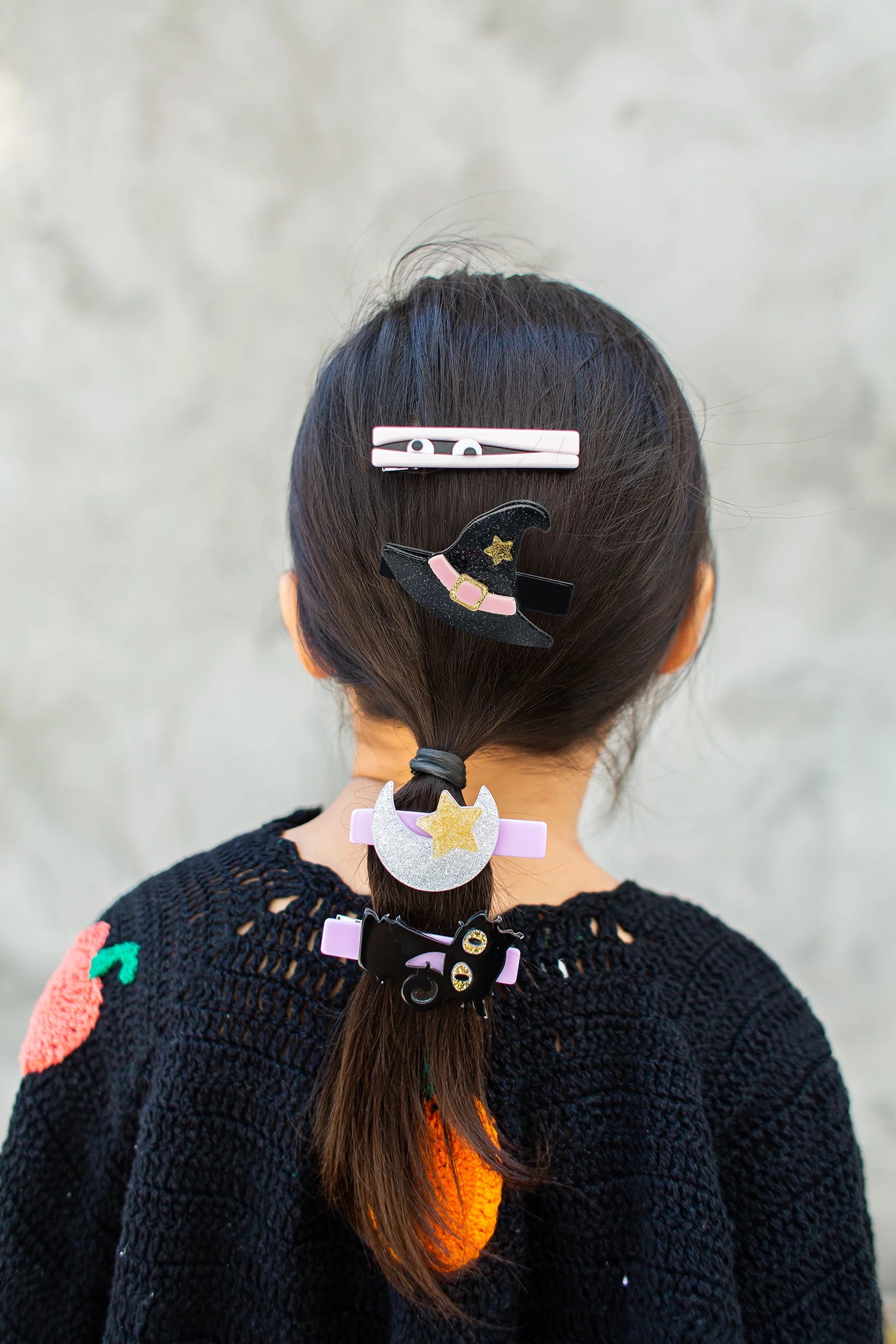 Witch Accessories Hat and Broom Hair Clips