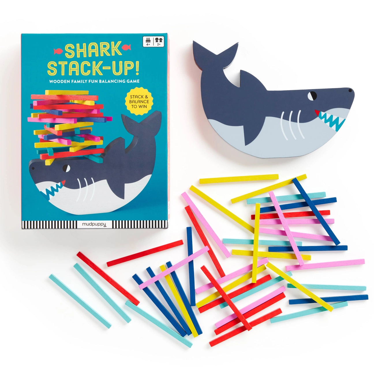 Shark Stack-Up! Wooden Balancing Game