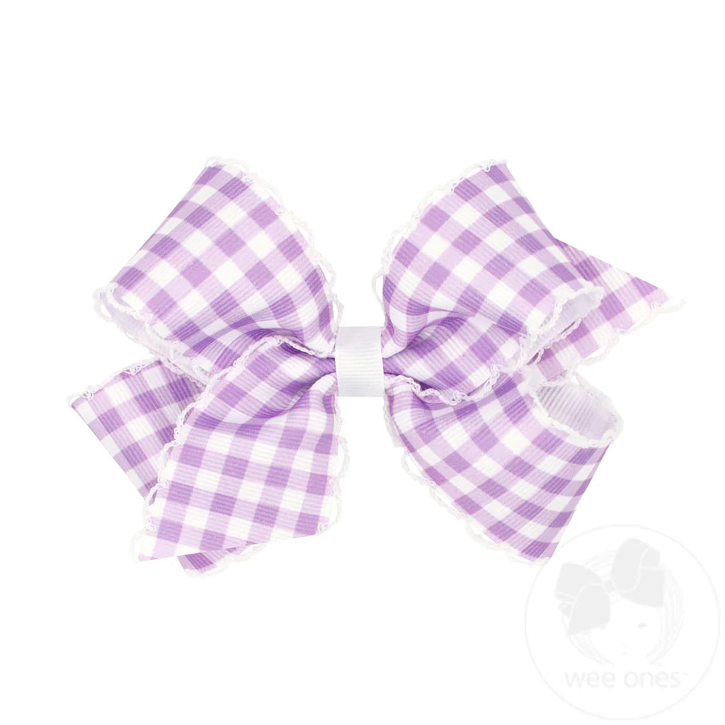 Mini Moonstitch Spring Hair Bow