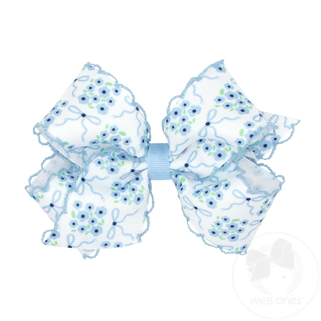 Mini Moonstitch Spring Hair Bow
