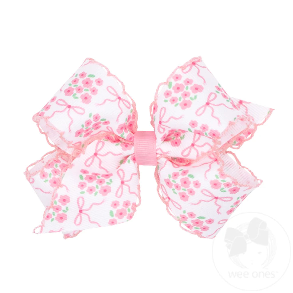 Mini Moonstitch Spring Hair Bow