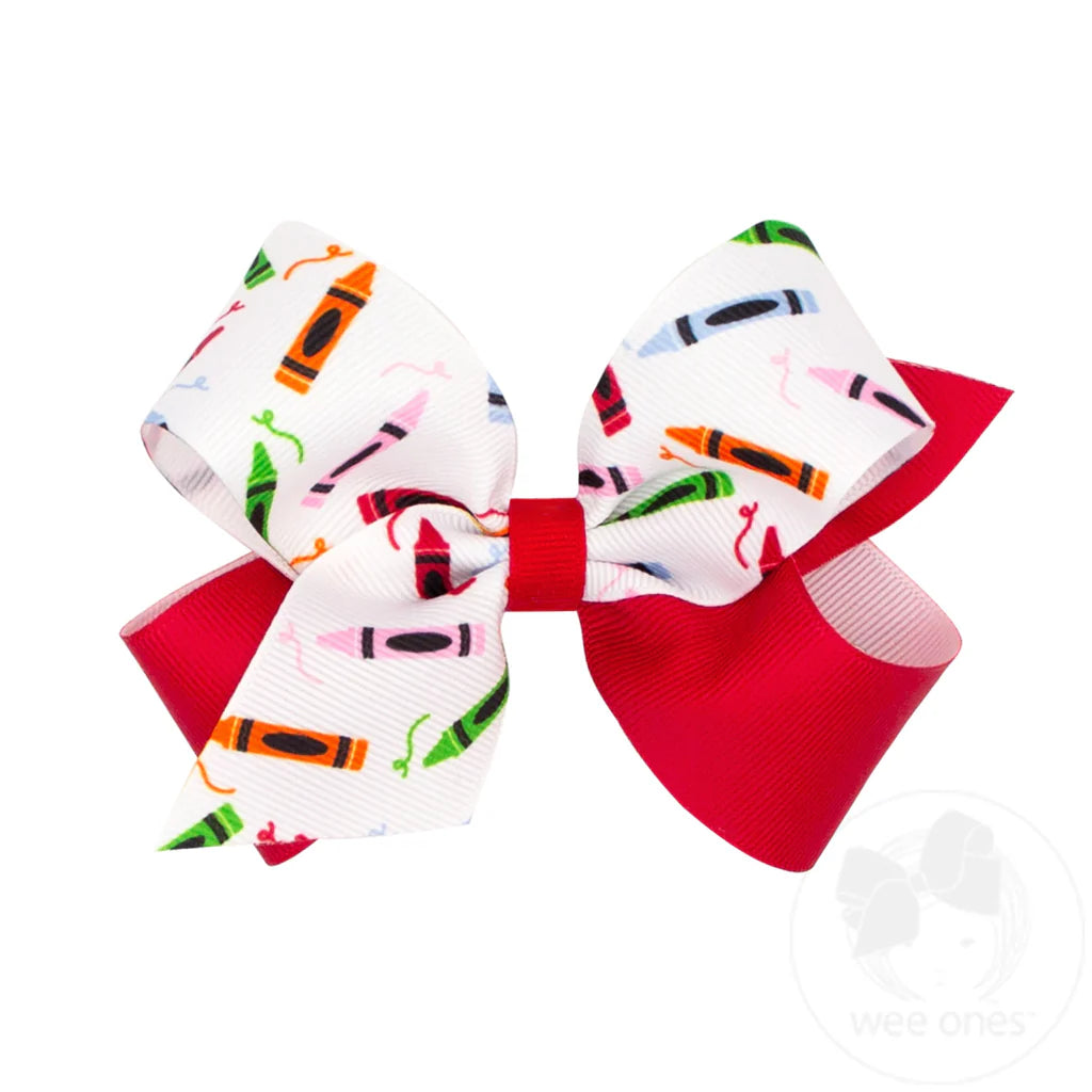 Medium Back to School Hair Bow