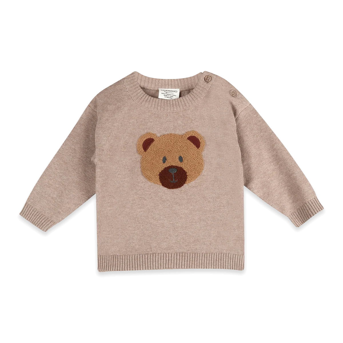 Bear Knit Baby Pullover & Pant Set (Organic Cotton)
