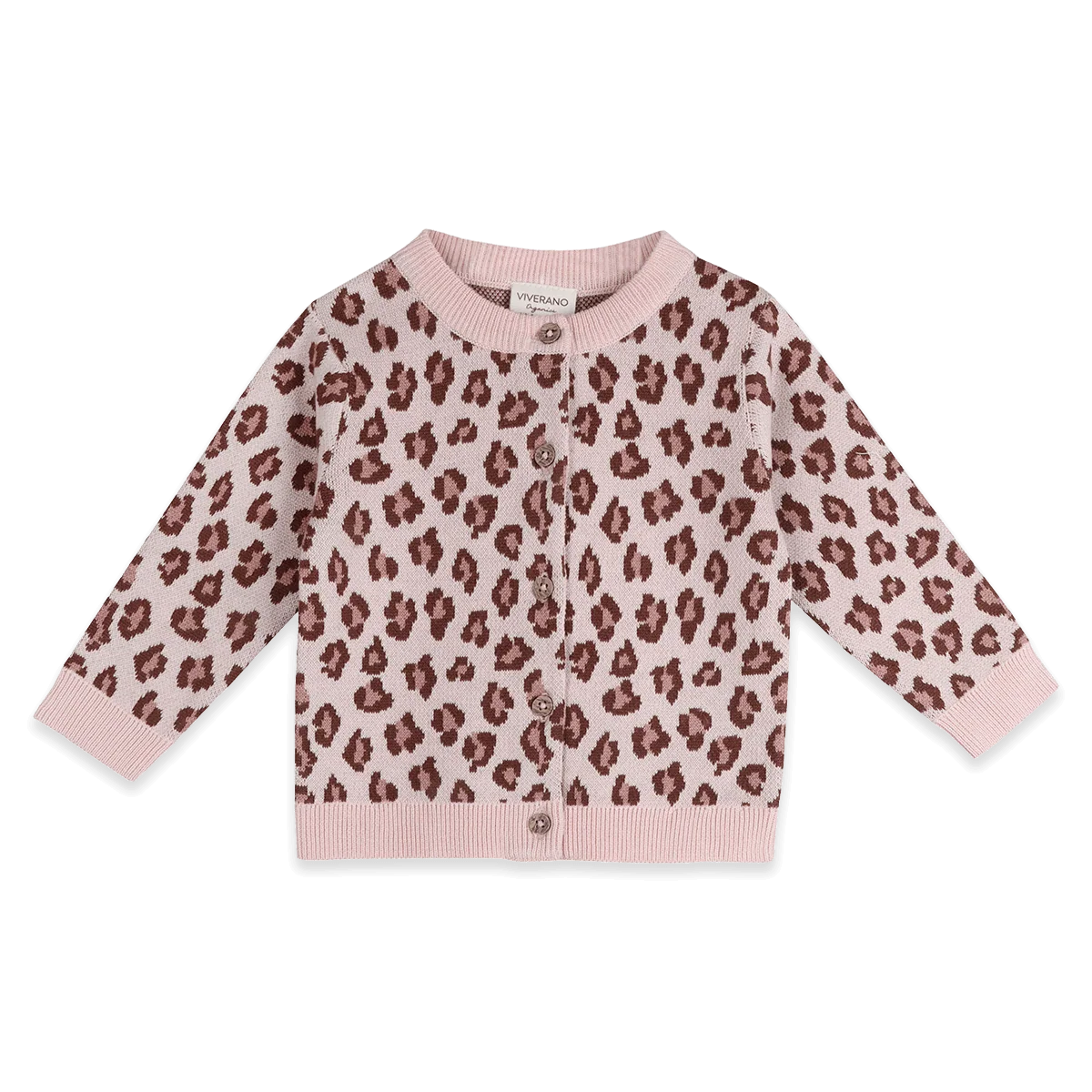 Leopard Baby Knit Cardigan & Pants (Organic Cotton)