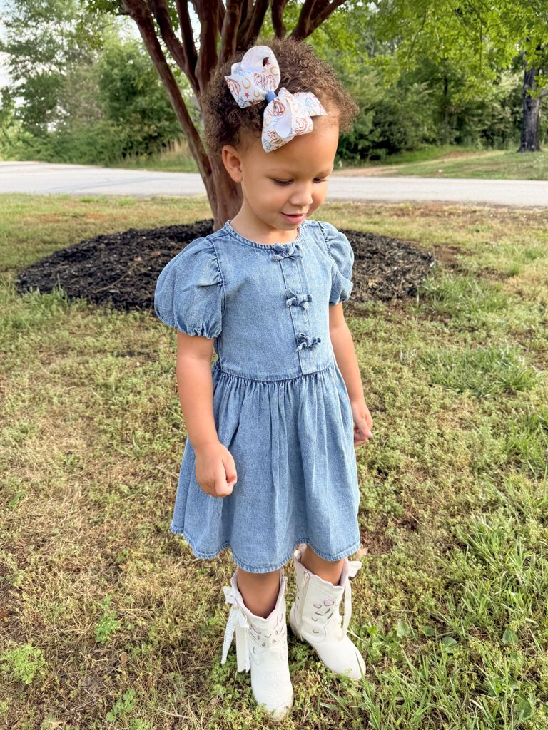 Medium Western Print Hair Bow