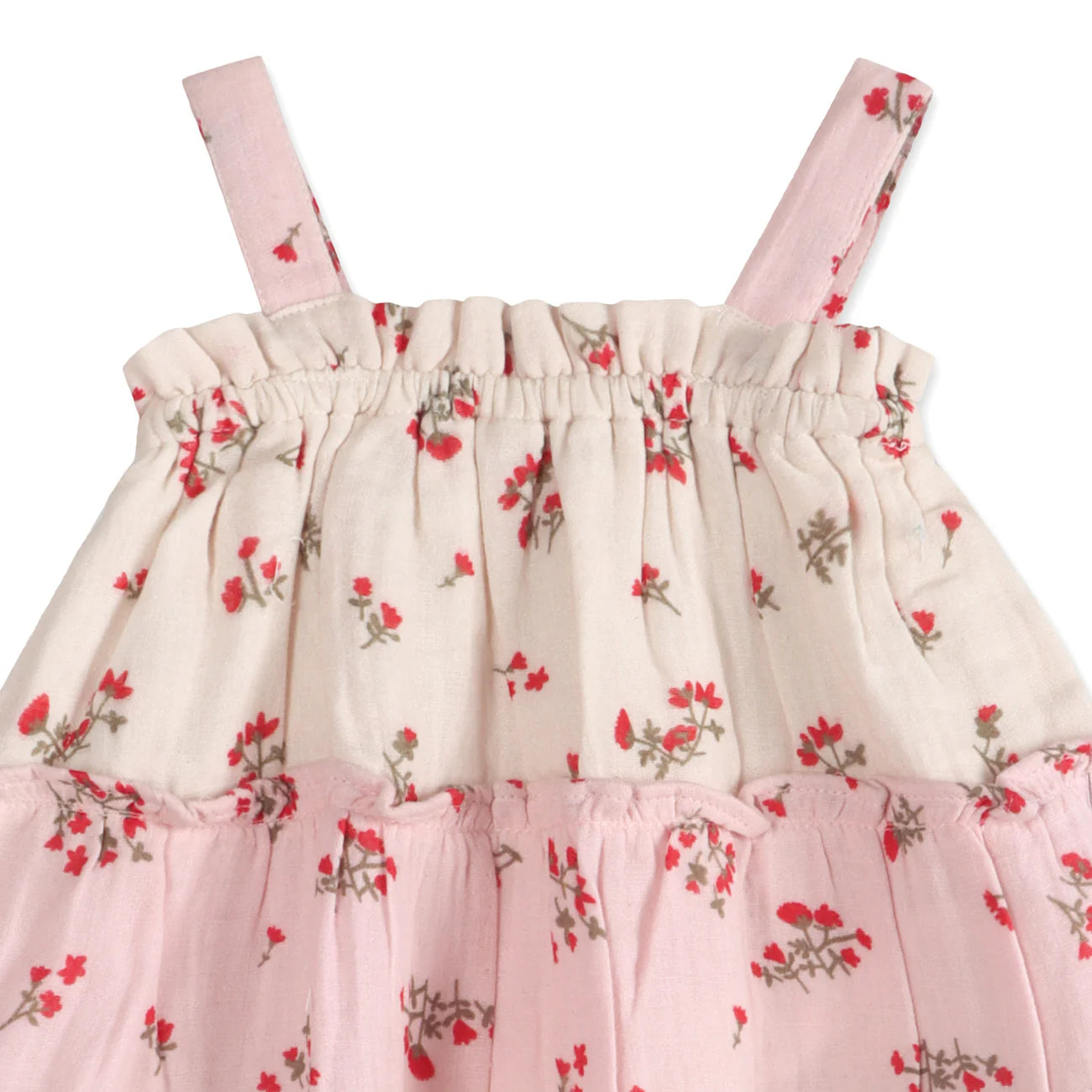 Bijou Tiered Floral Baby Dress + Bloomer (Organic)