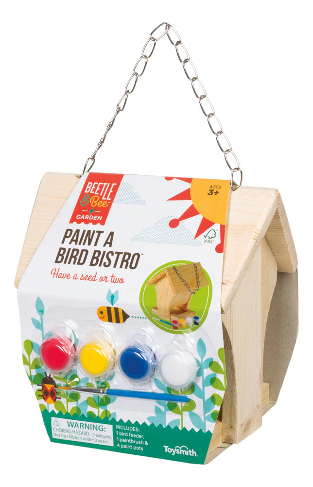 Beetle & Bee Garden Paint A Bird House