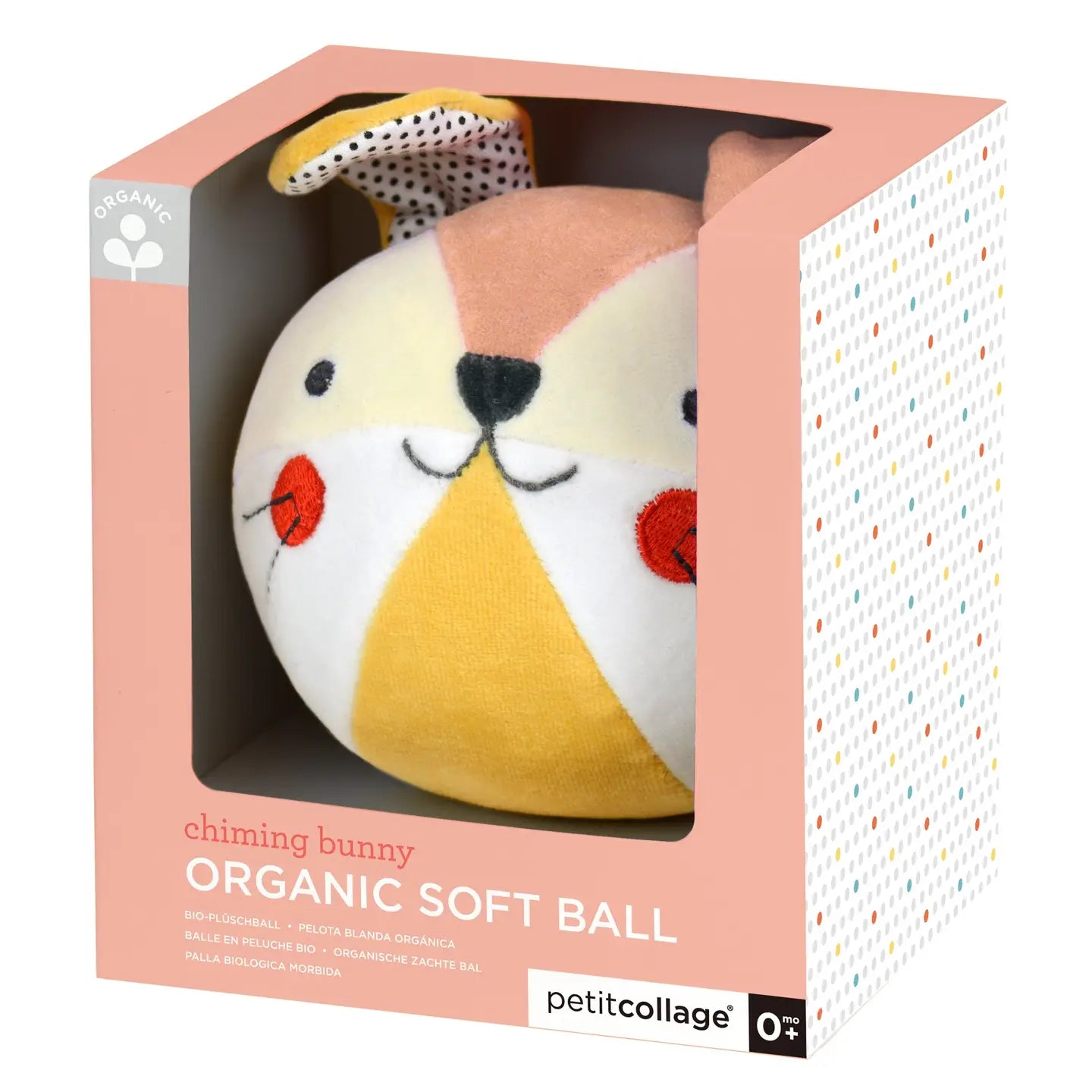 Organic Soft Chime Ball Baby Bunny