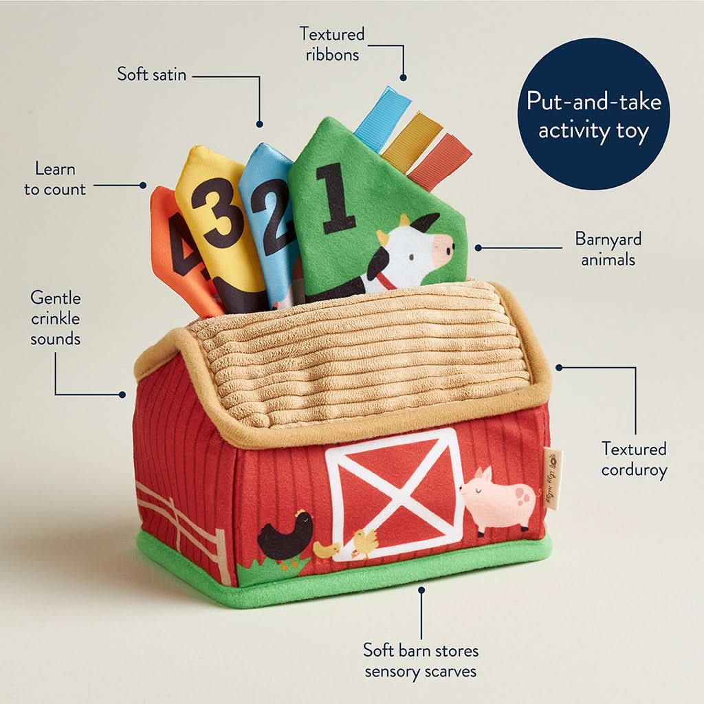 Farm Friends Itzy Sensory Scarves™ Pull-And-Take Toy