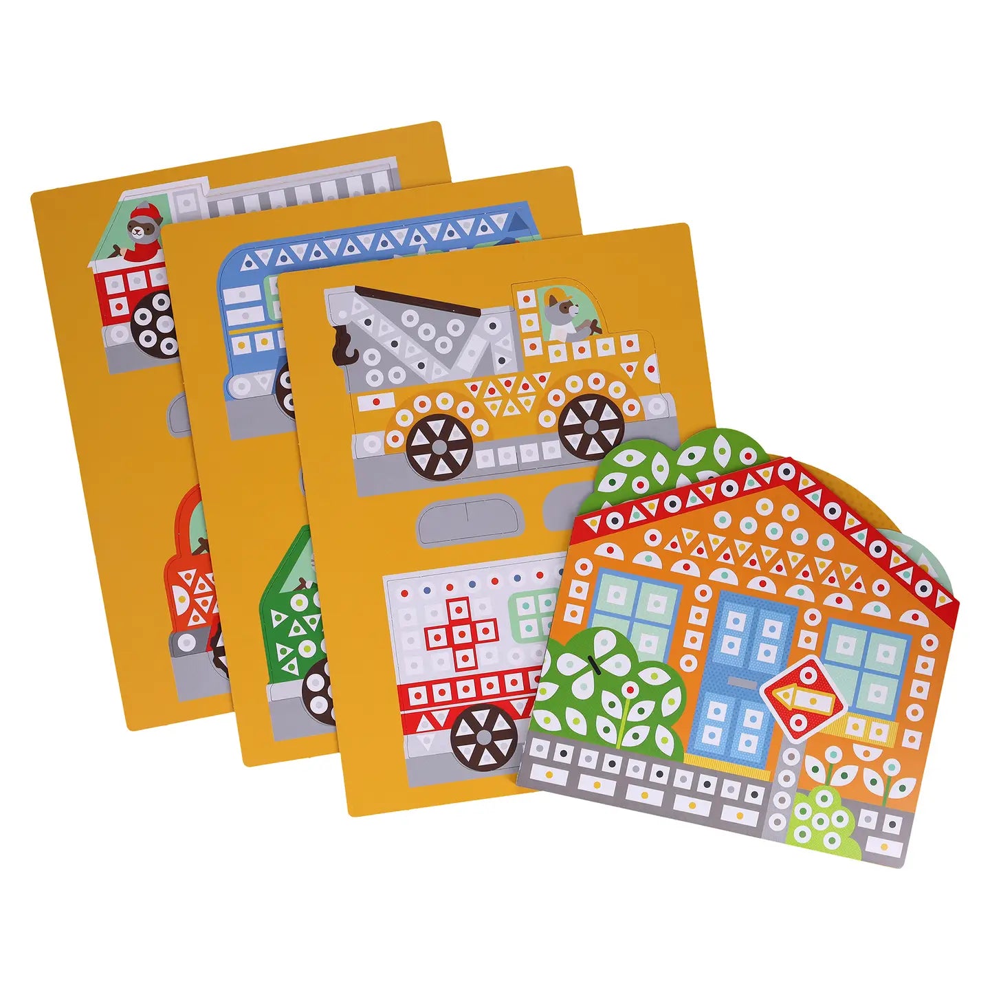 On the Move Mosaic Sticker Activity