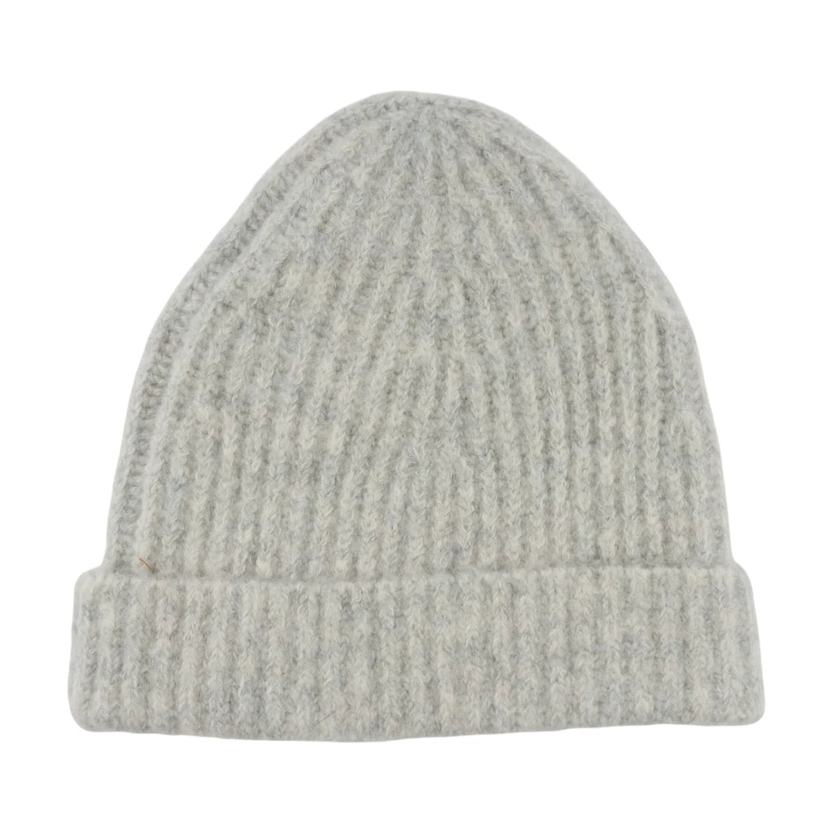 Knitted Football Patch Hat | Heather Gray