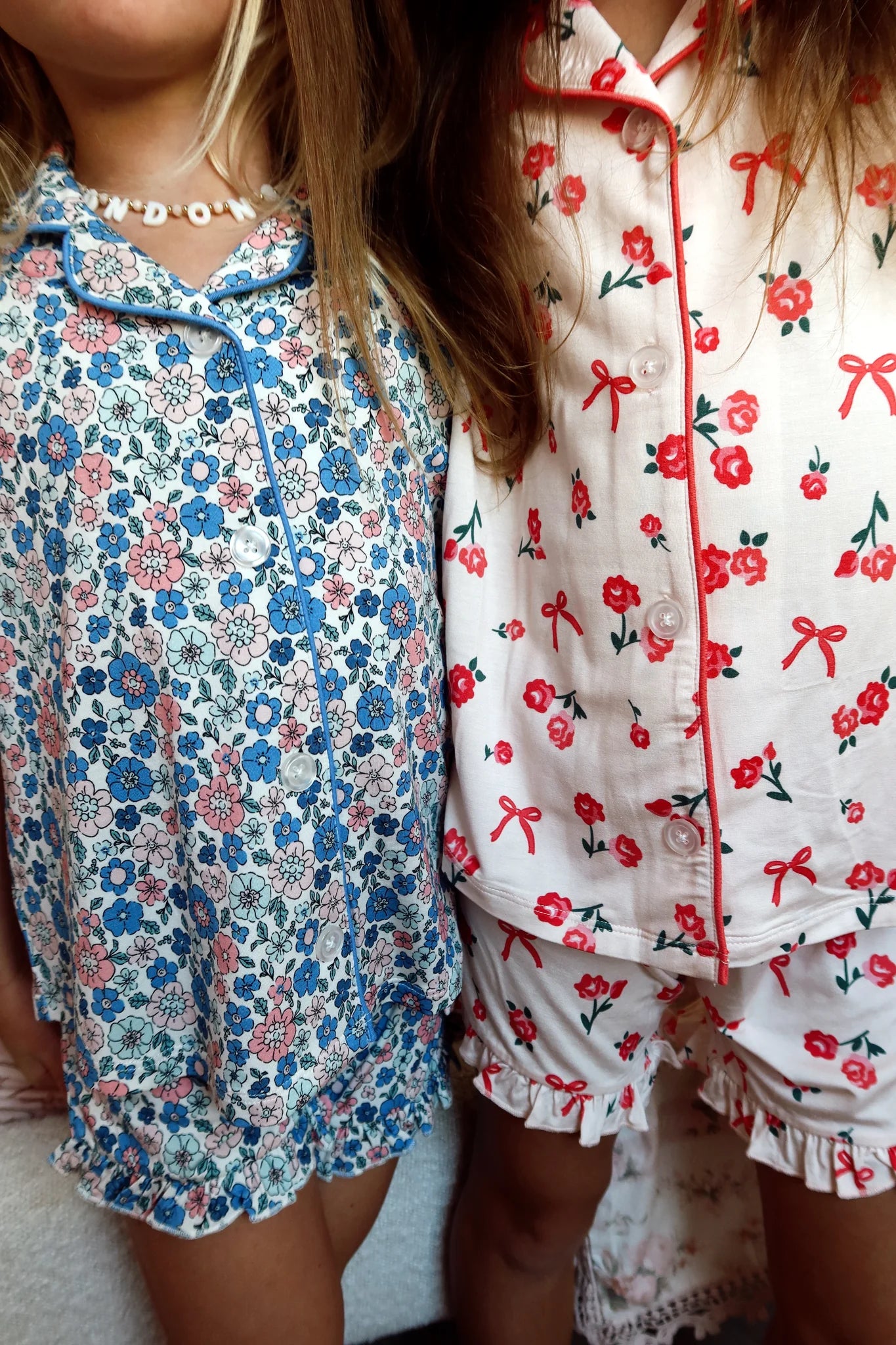 Pink Isabelle Kids Button Up Short Set