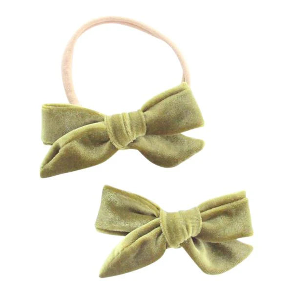 Velvet Bow Headband