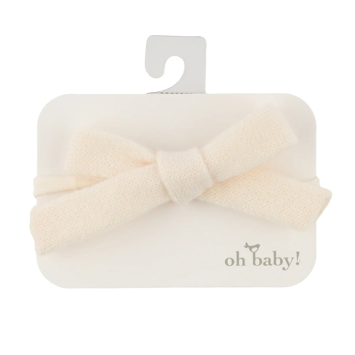 Sweater Knit Bow on Nylon Headband