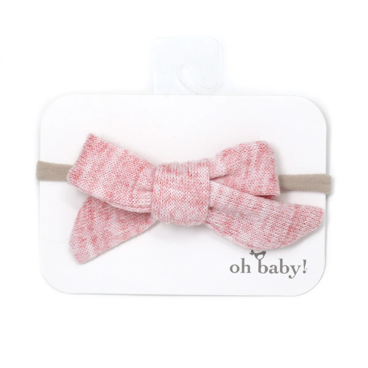 Sweater Knit Bow on Nylon Headband