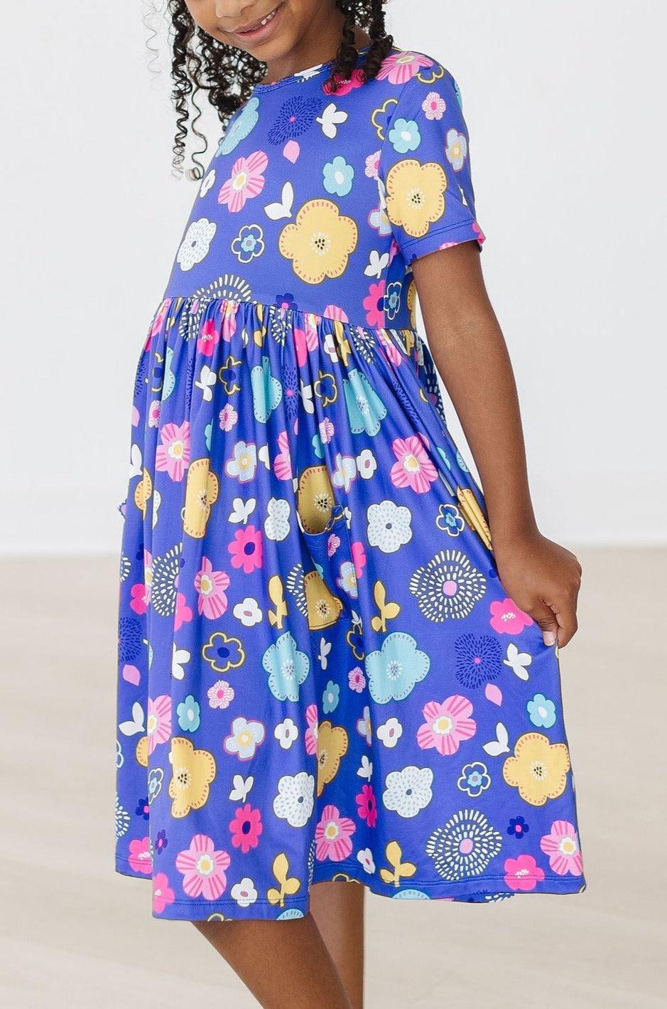 Floral Frenzy Pocket Twirl Dress