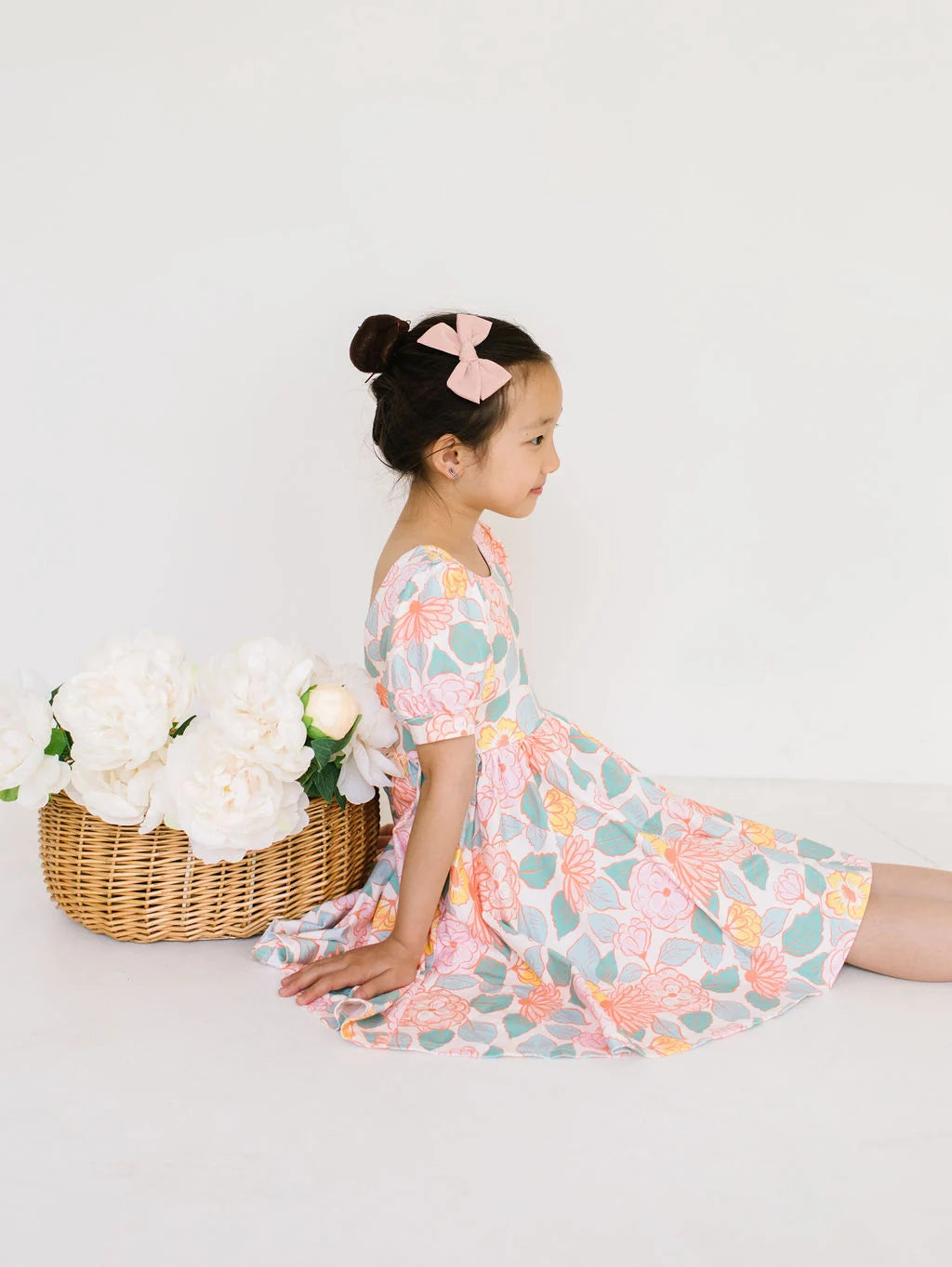 Puff Twirl in Soft Floral