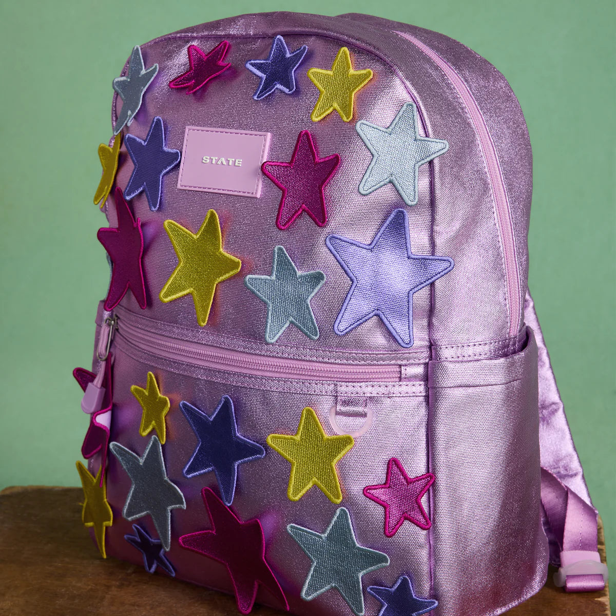 Metallic 3D Stars Kane Backpack