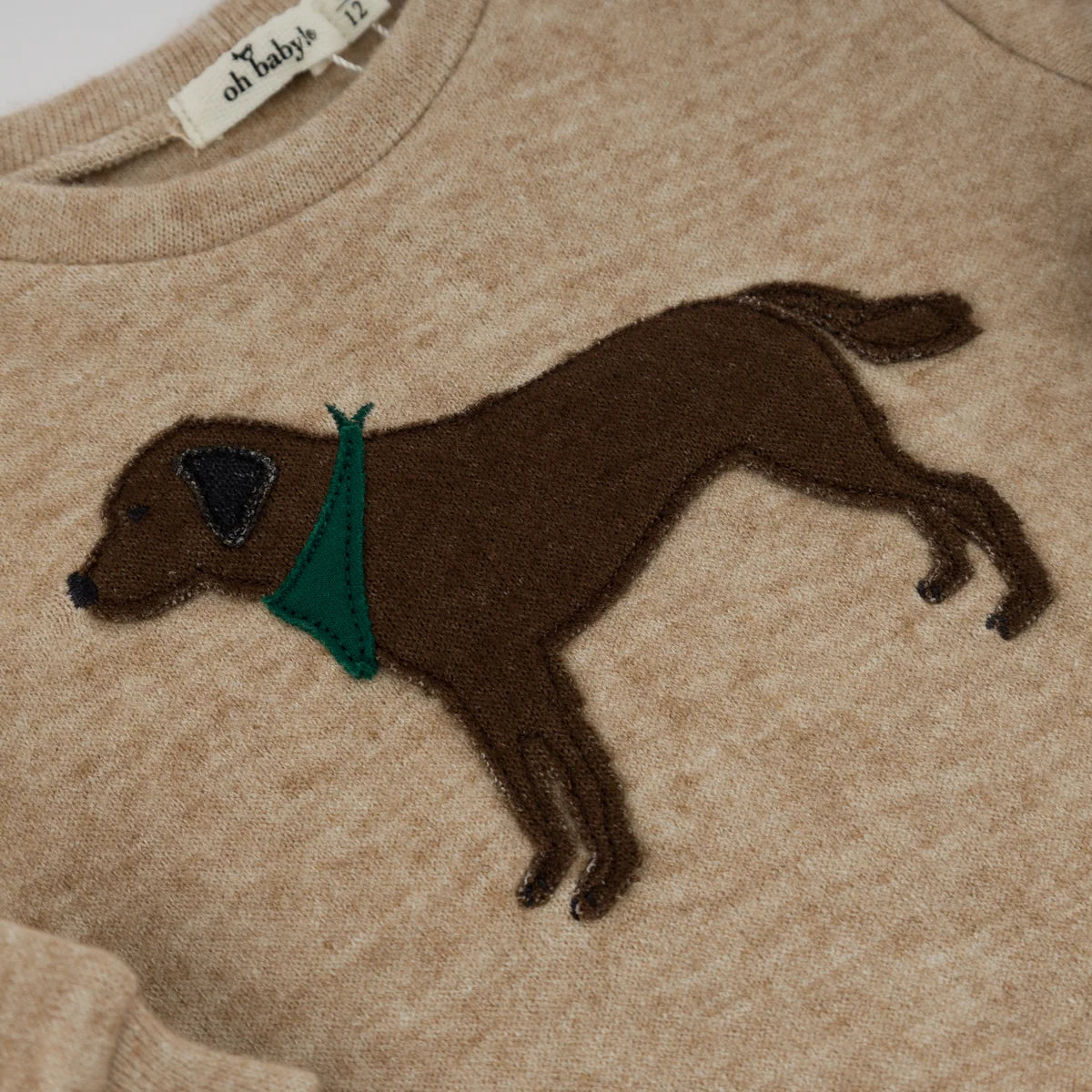 Chocolate Lab Brooklyn Boxy Sweatshirt | Mushroom Heather