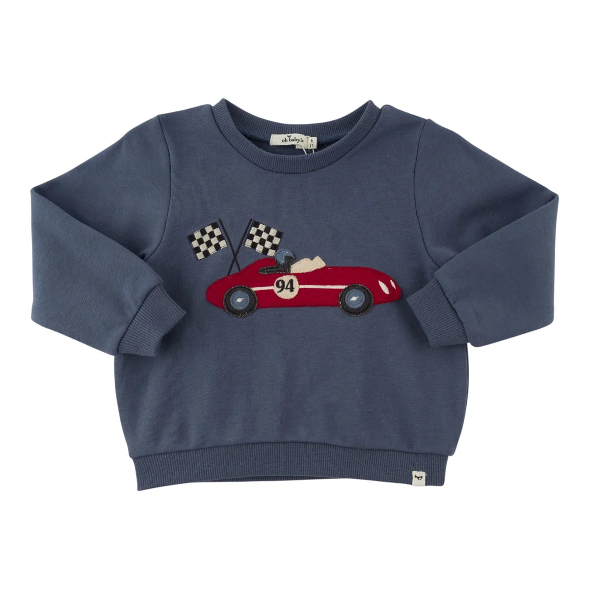 Race Car Brooklyn Boxy Sweatshirt | Denim