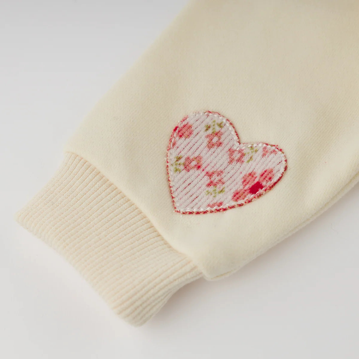 Millie Sweatshirt Multi Hearts Applique | Sugar Cookie