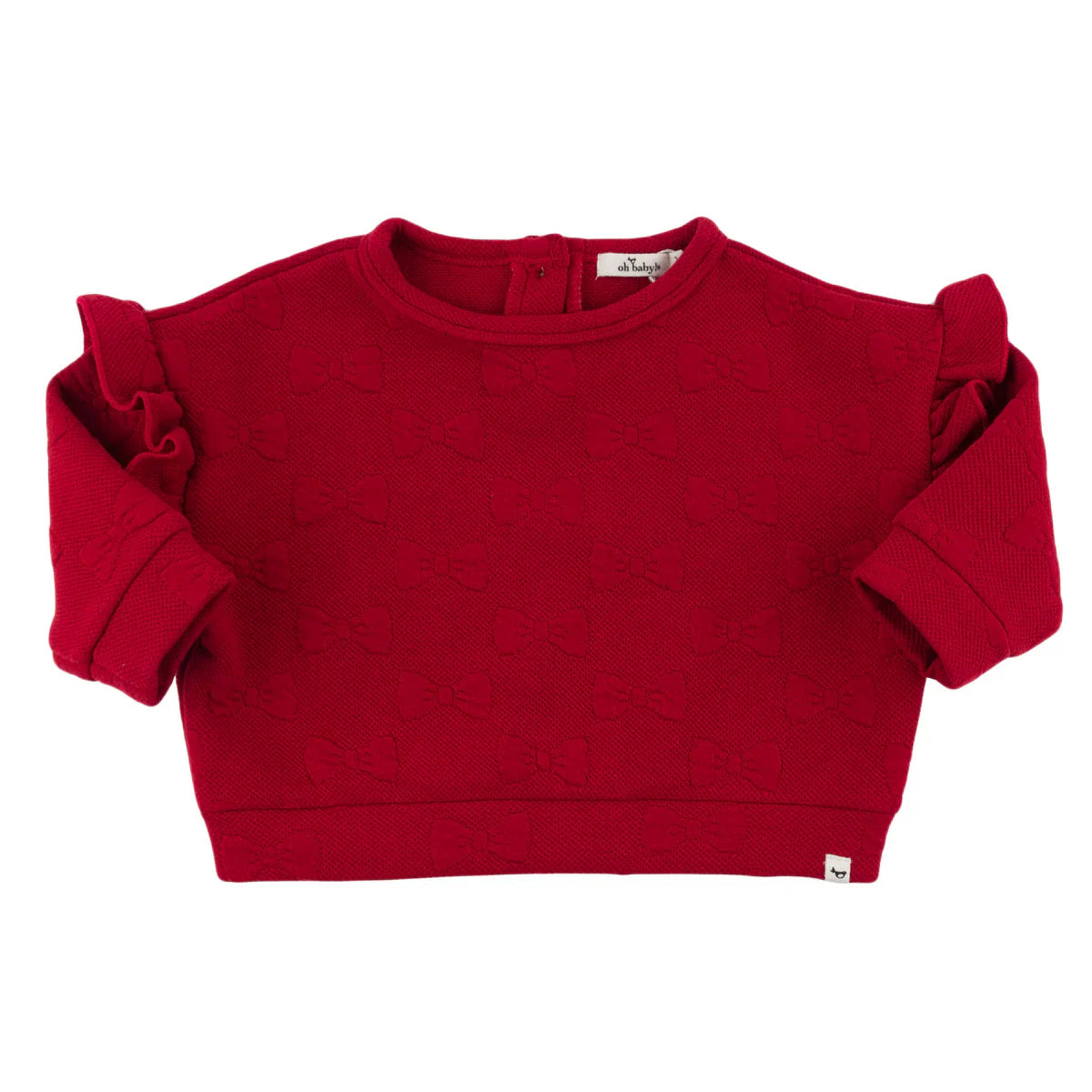 Millie Slouch Pucker Bows in Red