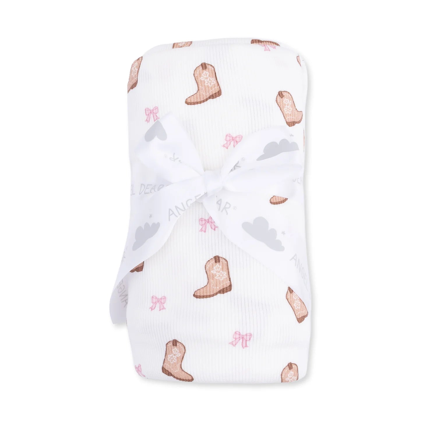 Mini Cowgirl Boots Swaddle Blanket