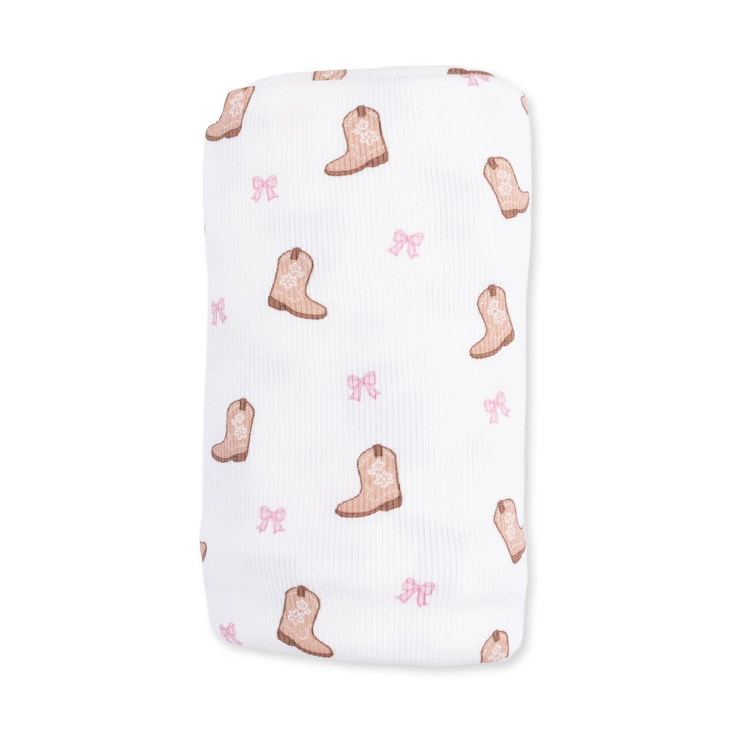 Mini Cowgirl Boots Swaddle Blanket