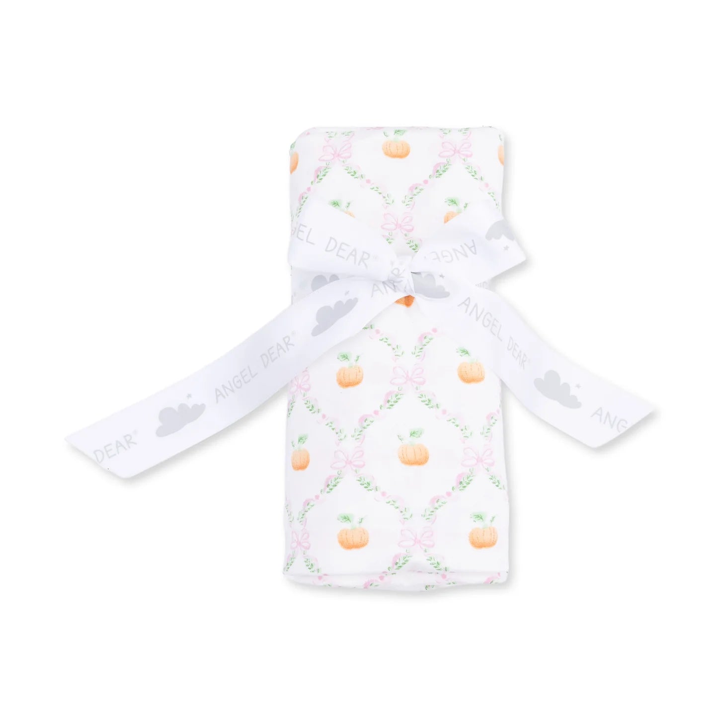 Pretty Pumpkin Trellis Swaddle Blanket