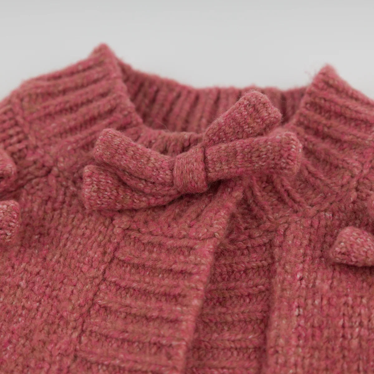 Multi Bow Cardigan | Boysenberry