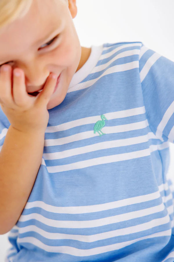 Carter Crewneck in Saddle Ridge Stripe