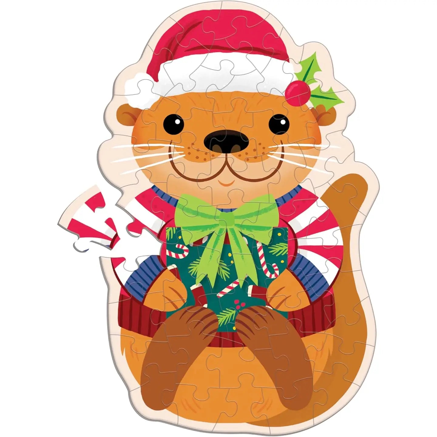 Cinnamon Otter 48 Piece Scratch and Sniff Shaped Mini Puzzle
