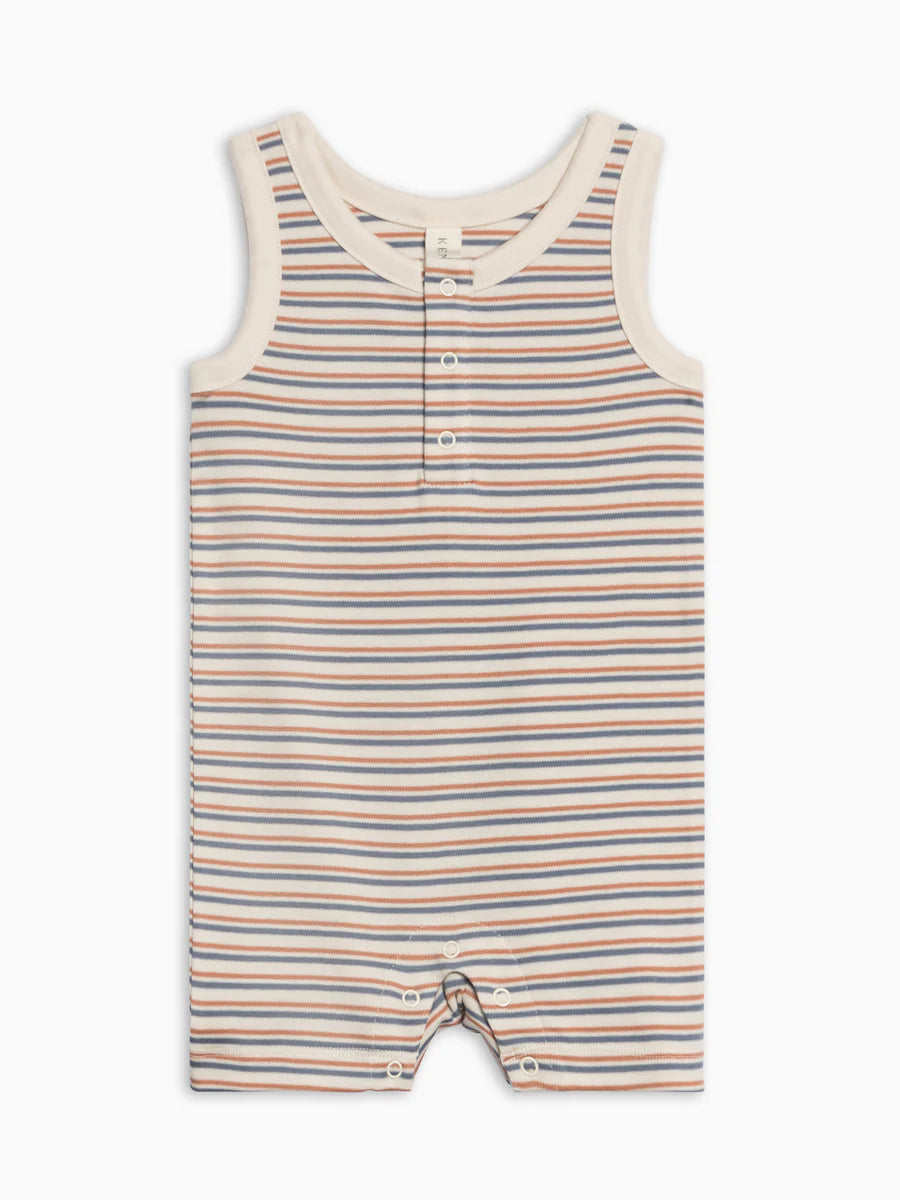 Nile Romper in Voyage Stripe