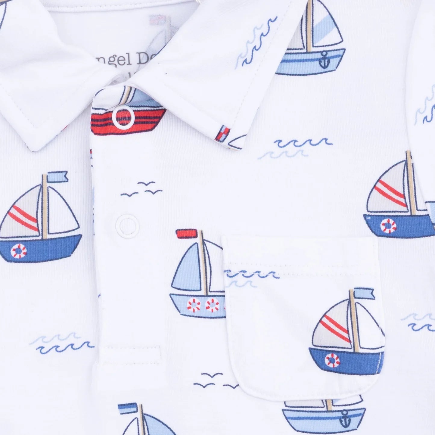 Bubbly Sailboats Polo with Casual Short