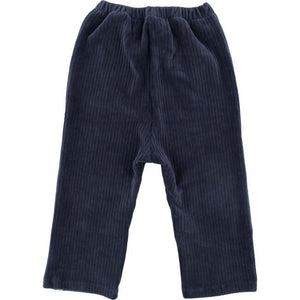 oh baby Corduroy Hemmed Pant in dusty blue – texture detail