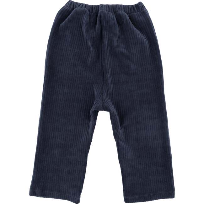 oh baby Corduroy Hemmed Pant in dusty blue – texture detail