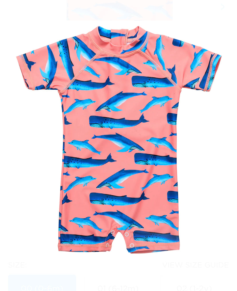 Whale Tail Baby One-piece Swimsuit