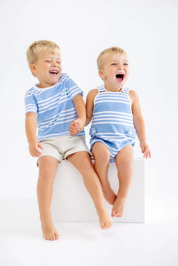 Carter Crewneck in Saddle Ridge Stripe