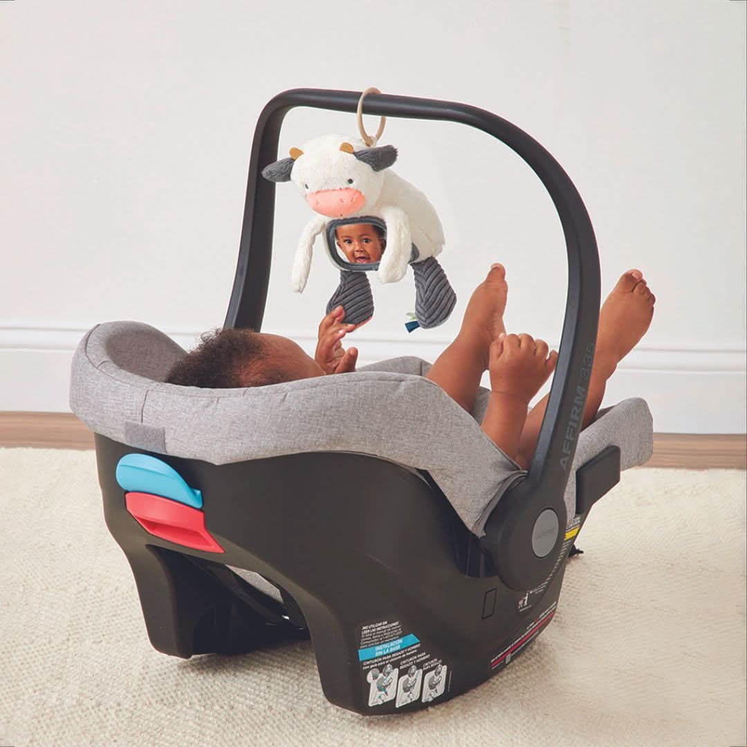 Cow Itzy Bitzy Mirror™ Sensory Tummy Time Mirror
