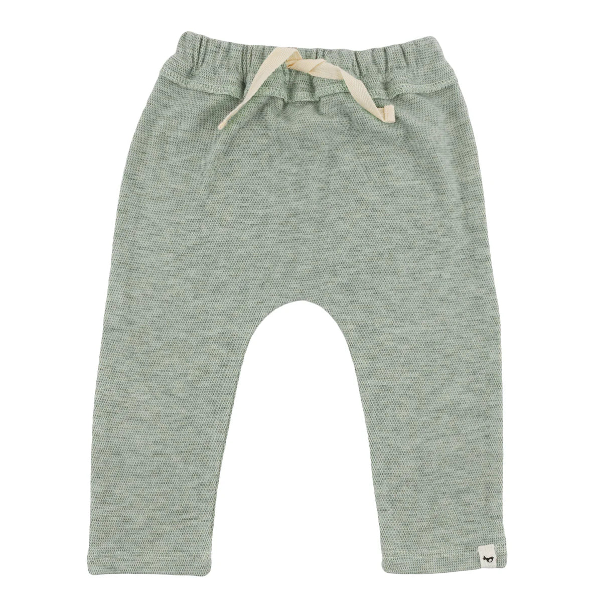 Baby boy knit jogger sweatpants in spruce green by oh baby!