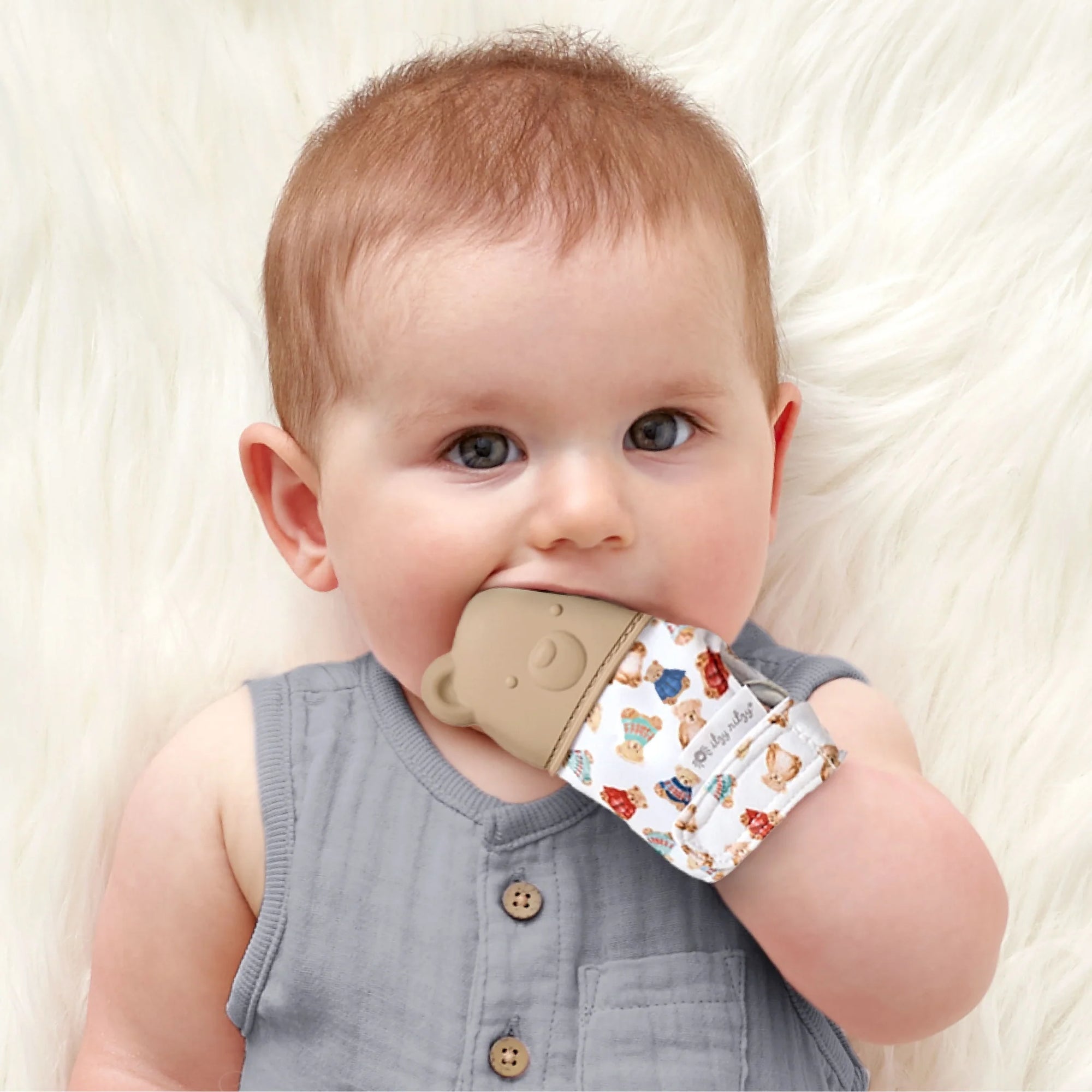 Classic Bear Itzy Mitt® Teething Mittens