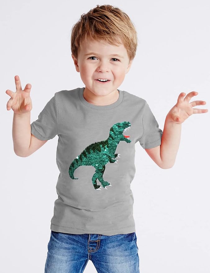 Sequin Flip T-Rex Shirt