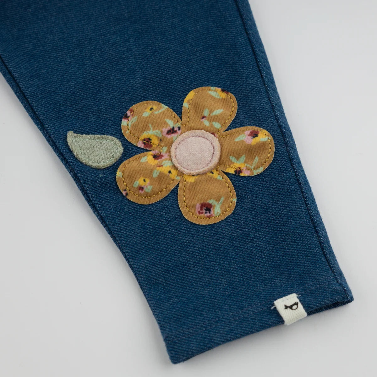 Autumn Legging in Harvest Bloom Daisy | Dark Wash