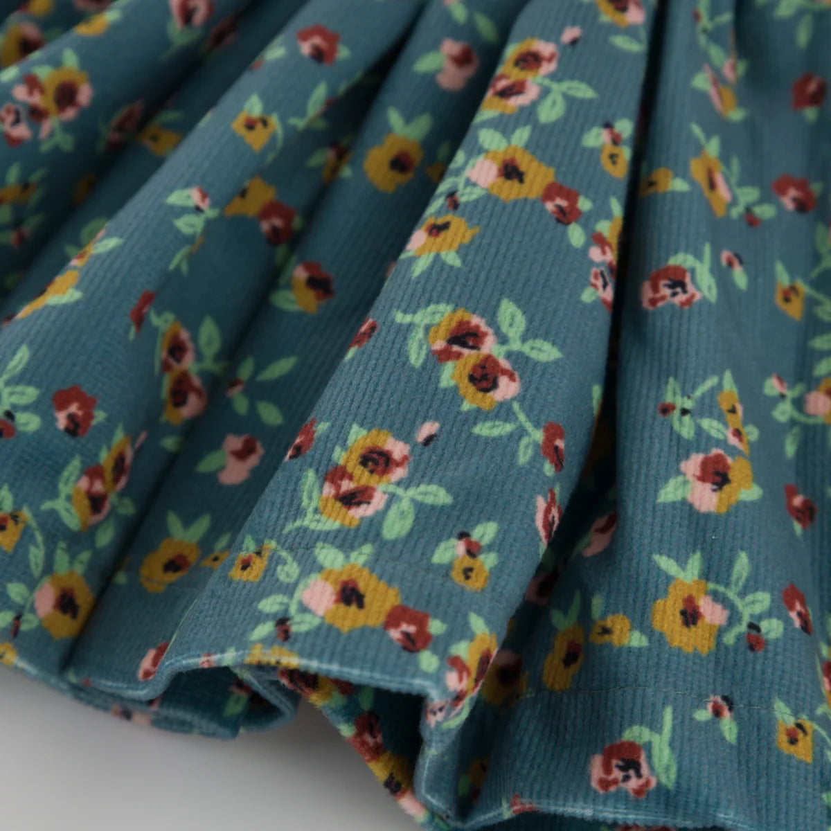 Flora Skirt in Harvest Bloom | Teal