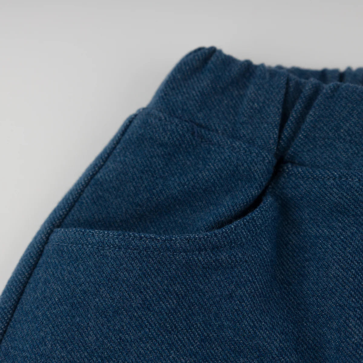 Denim Jeans in Forest Mini Tartan Lined