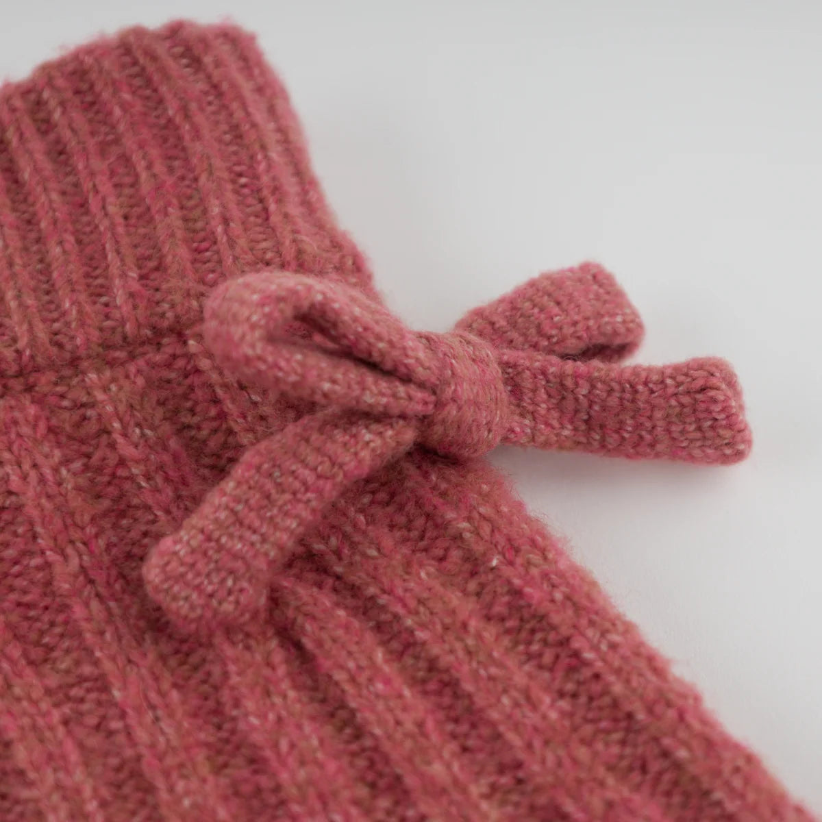 Bow Knitted Flared Skirt | Boysenberry