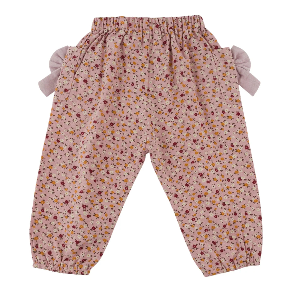 Side Pocket Pant With Bows & Daffodils | Blush